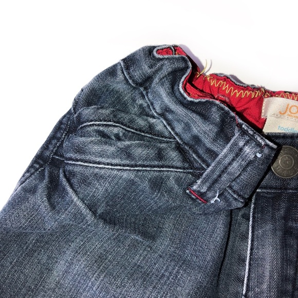 JOE FRESH 3T DARK WASH BLUE JEANS ADJUSTABLE WAIST - Picture 7 of 8